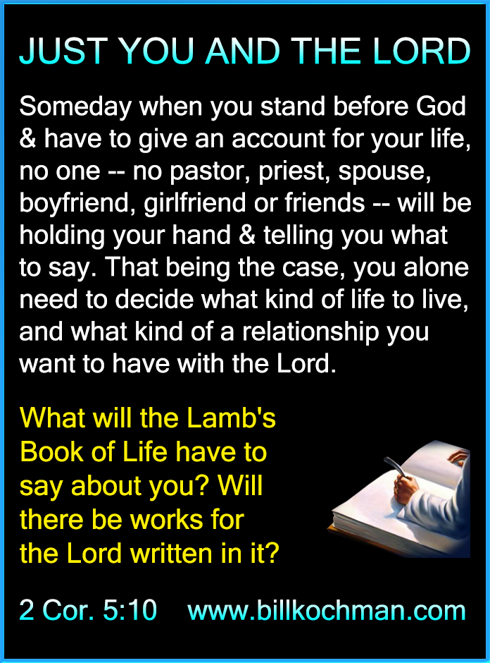 According to Our Works * Give an Account Graphic 07