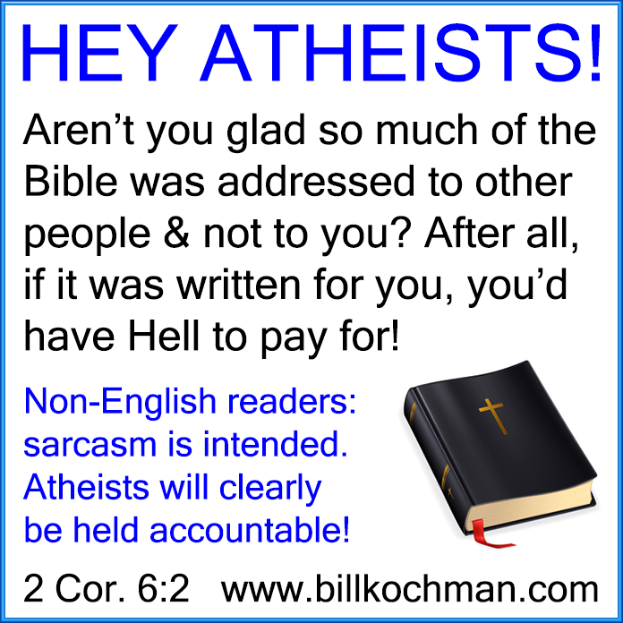 Atheists * Nonbelievers * Unbelievers * Scoffers * Reprobates Graphic 08