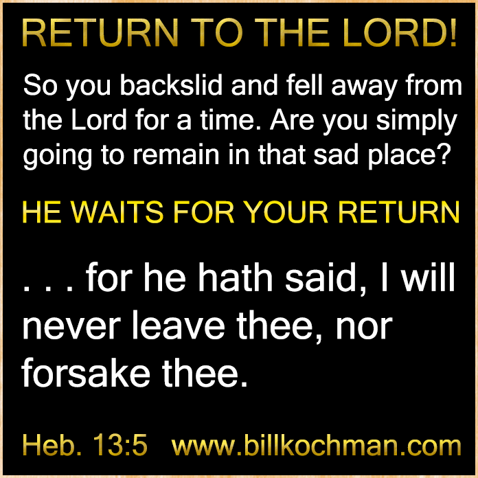 Apostasy * Backsliding * Falling Away * Perseverance Graphic 06