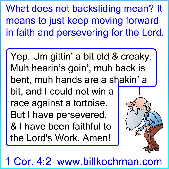 Apostasy * Backsliding * Falling Away * Perseverance Graphic 07