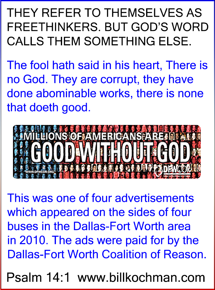 Atheists * Nonbelievers * Unbelievers * Scoffers * Reprobates Graphic 31