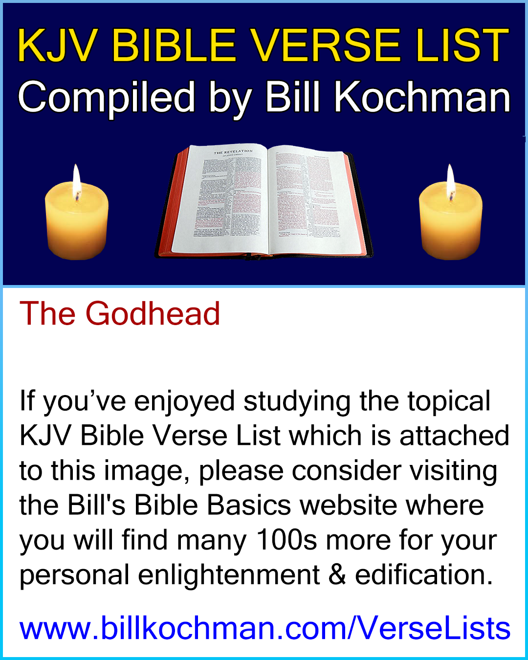 THE GODHEAD — KJV (King James Version) Bible Verse List