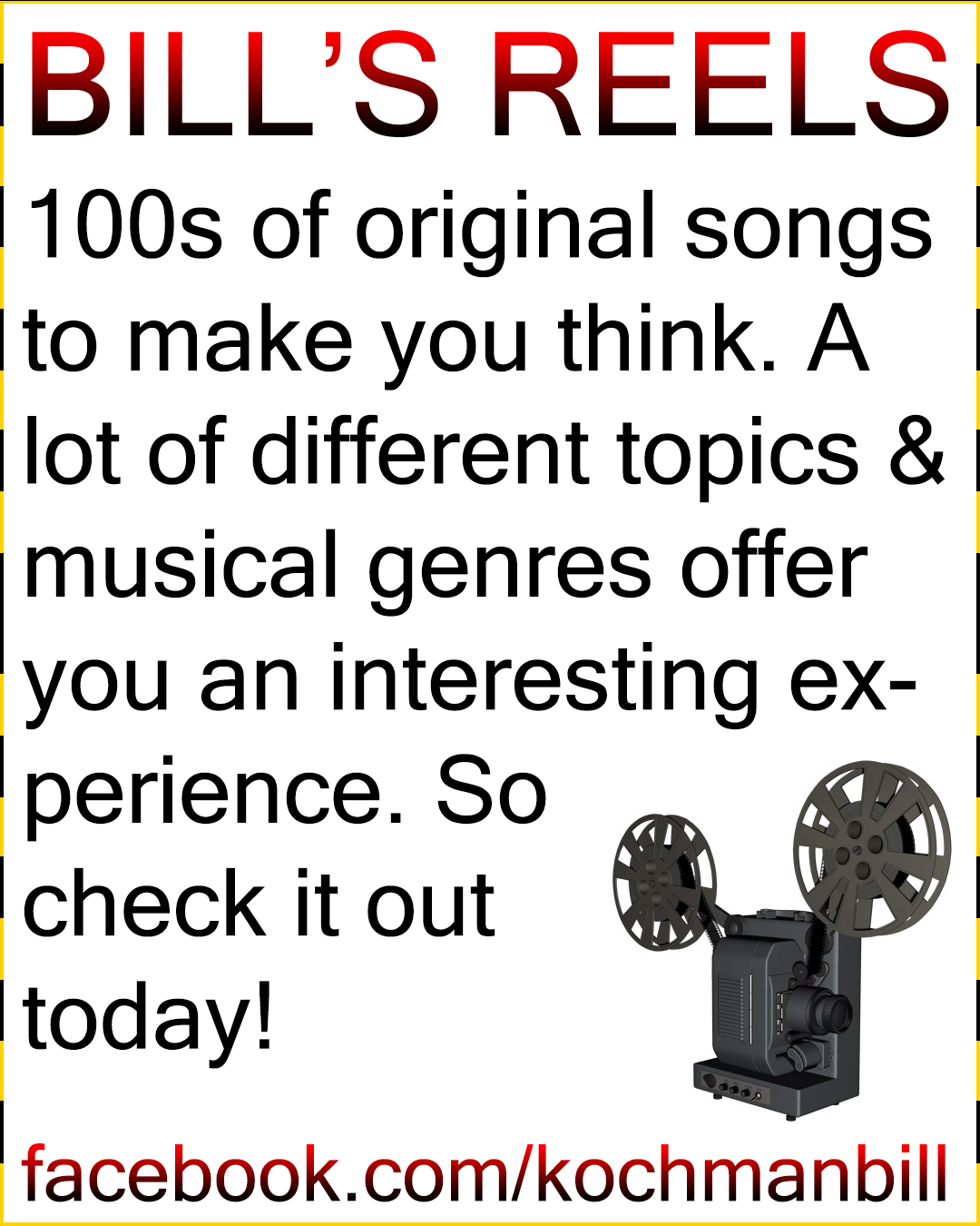 Bill’s Reels – Original Songs by Bill Kochman