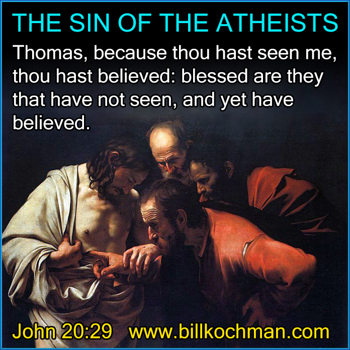 Atheists * Nonbelievers * Unbelievers * Scoffers * Reprobates Graphic