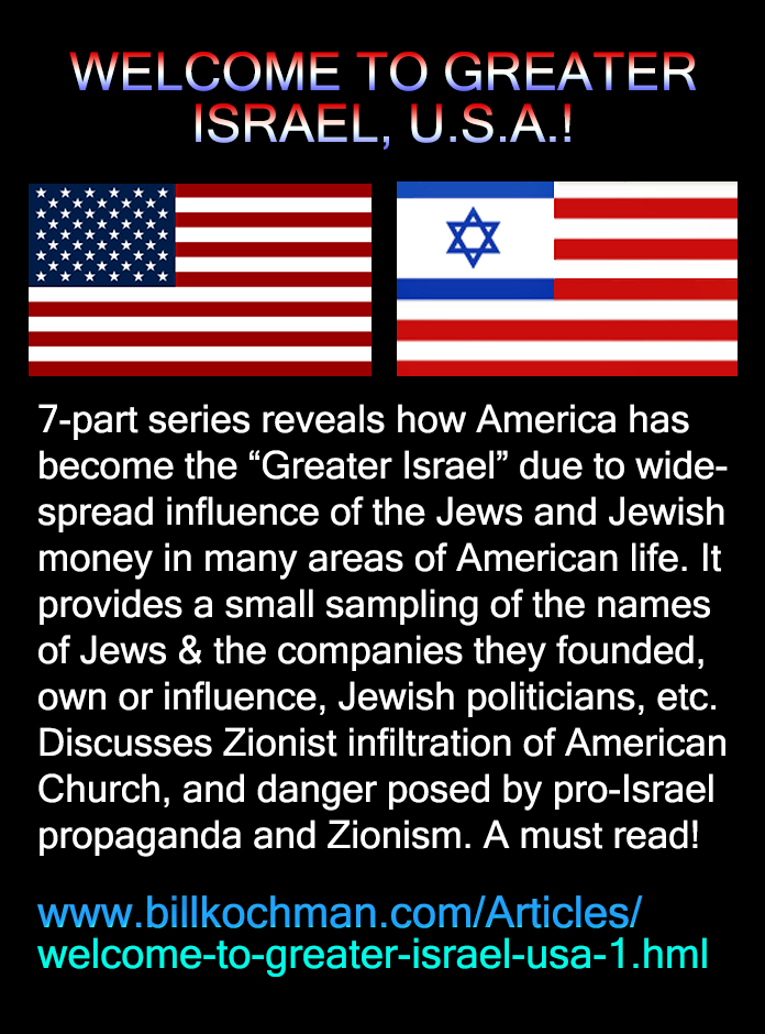 WELCOME TO GREATER ISRAEL, USA! — a Bill’s Bible Basics article