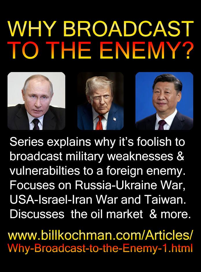 WHY BROADCAST TO THE ENEMY? — a Bill’s Bible Basics series